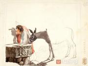 Young Boy and a Donkey by a Well. 1823–1827