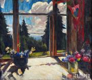 Arkhipov Abram. Flowers on Veranda