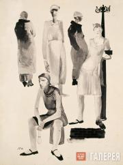 Deineka Alexander. Jobless in the Capitalist World. 1929