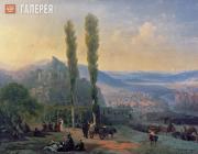 Aivazovskiy Ivan. View of Tiflis. 1869
