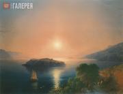 Aivazovskiy Ivan. Lake Sevan. Sunrise. 1869