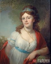 Vladimir BOROVIKOVSKY. Portrait of Elizaveta Grigoryevna Tyomkina. 1798