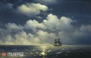 Aivazovskiy Ivan. Meeting of the Brig Mercury with the Russian Squadron after th