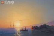 Aivazovskiy Ivan. Sunset on the Crimean Coast. 1856