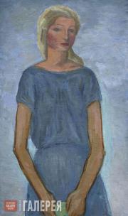 Chernyshev Nikolai. Girl with an Apple. 1923