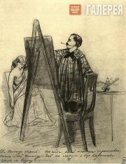 Fedotov Pavel. In the Artist’s Studio. 1848-1849 