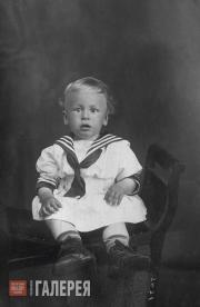 Igor Smirnov, the father of Natalya Nesterova, as a child. About 1917