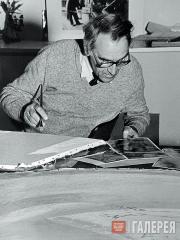 Alexei Kovalev at work. 1984