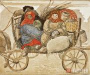 Sergei CHEKHONIN. Peasant Women from Rostov-Yaroslavsky. 1913