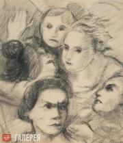 Chekrygin Vasily. Faces. 1920