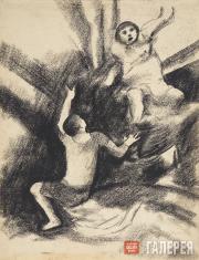 Chekrygin Vasily. Two-figure Composition. 1922