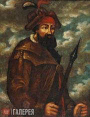 Unknown artist. Second half of the 17th century (I. Besvolin ? or D. Yermolin ?). Portrait of Yermak Timofeyevich Portrait of Yermak Timofeyevich