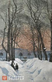 Остроумова-Лебедева Анна. Петербург. Летний сад. 1902 Остроумова-Лебедева Анна. Петербург. Летний сад. 1902