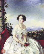 Зарянко Сергей. Портрет неизвестной. 1840-е 