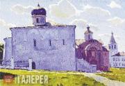 Стожаров Владимир. Новгород. Ярославово дворище. 1972 Стожаров Владимир. Новгород. Ярославово дворище. 1972
