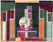 Декорация к постановке пьесы «Моб» по роману Эптона Синклера. 1923 Декорация к постановке пьесы «Моб» по роману Эптона Синклера. 1923