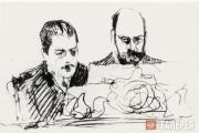 Серов Валентин. «В четыре руки». С.П.Дягилев и И.С.Остроухов за роялем. 1902 Серов Валентин. «В четыре руки». С.П.Дягилев и И.С.Остроухов за роялем. 1902
