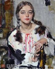 Фешин Николай Иванович. Ия в крестьянской рубахе. 1933 