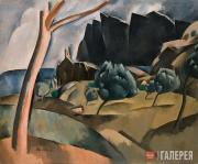 Сахарова Ольга. Каталонский пейзаж. 1920