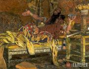 Портрет Ф.И. Шаляпина в роли Олоферна в опере А. Серова «Юдифь». 1908 Портрет Ф.И. Шаляпина в роли Олоферна в опере А. Серова «Юдифь». 1908