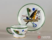 Cup and saucer with abstract design by Wassily Kandinsky Cup and saucer with abstract design by Wassily Kandinsky