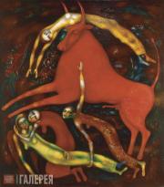 Ситников Александр. Красный бык. 1979 Ситников Александр. Красный бык. 1979