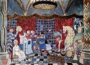 М.Д.Добужинский. Эскиз декорации к Старинному театру. «Распутье» (Игра о Робене и Марион по пасторали Адама дела Аль). 1907 М.Д.Добужинский. Эскиз декорации к Старинному театру. «Распутье» (Игра о Робене