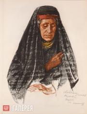 Яковлев Александр. Рисунок из альбома «Рисунки и картины, выполненные в экспедиции “Ситроен” в Среднюю Азию, третья миссия» Яковлев Александр. Рисунок из альбома «Рисунки и картины, выполненные в экспедиц