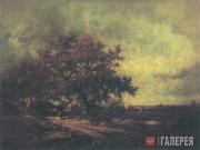 Жюль ДЮПРЕ. Дубы у дороги. Середина 1830-х Жюль ДЮПРЕ. Дубы у дороги. Середина 1830-х
