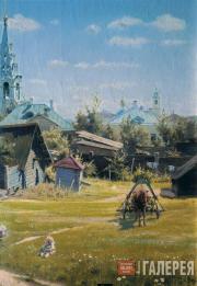 В.Д. ПОЛЕНОВ. Московский дворик. Фрагмент