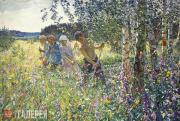 Пластов Аркадий Александрович. Сенокос. 1945 