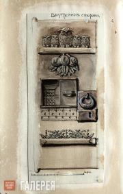 Polenova Yelena. Sketch for the interior of the “Skazochnaya” [Fairy tale] door 