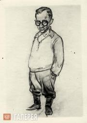 Неизвестный художник. Шарж на В.И.Малагиса. [1943] 