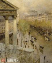 Таулов Фриц. Бульвар Мадлен в Париже. 1895 Таулов Фриц. Бульвар Мадлен в Париже. 1895