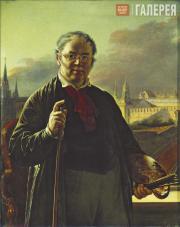 Тропинин Василий Андреевич. Автопортрет на фоне окна, с видом на Кремль. 1846 Тропинин Василий Андреевич. Автопортрет на фоне окна, с видом на Кремль. 1846
