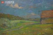 Фальк Роберт. Пейзаж с сараем. 1948 Фальк Роберт. Пейзаж с сараем. 1948