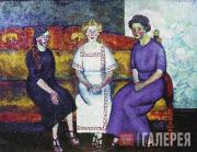 И.И. МАШКОВ. Три сестры на диване. Н., Л. и Е. Самойловы. 1911 И.И. МАШКОВ. Три сестры на диване. Н., Л. и Е. Самойловы. 1911