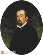 Репин Илья Ефимович. Портрет В.Д. Поленова. 1877 