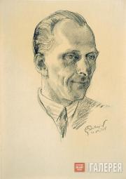 М.В.Добужинский. Портрет доктора В.И.Каменева (Франса). 1938 М.В.Добужинский. Портрет доктора В.И.Каменева (Франса). 1938