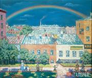 Н.П. КРЫМОВ. Московский пейзаж. Радуга. 1908 Н.П. КРЫМОВ. Московский пейзаж. Радуга. 1908