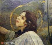 Нестеров Михаил Васильевич. Голова великомученицы Варвары. 1895–1897; 1924. Нестеров Михаил Васильевич. Голова великомученицы Варвары. 1895–1897; 1924.