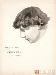 Якунчикова Мария. Мужской портрет (Л.Н. Вебер?). 1889 Якунчикова Мария. Мужской портрет (Л.Н. Вебер?). 1889