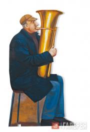 Назаренко Татьяна. Уличный музыкант. Фигура из серии «Переход». 1995–1996 Назаренко Татьяна. Уличный музыкант. Фигура из серии «Переход». 1995–1996