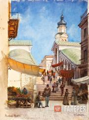 Карл ГЕФТЛЕР. Венеция. Мост Реальто. 1890-е