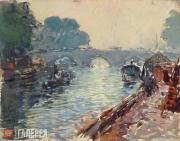 Кузнецов Константин. Мост Сен-Мишель. Вторая половина 1920-х