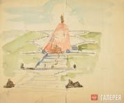 Шадр Иван. Памятник А.М. Горькому. 1939