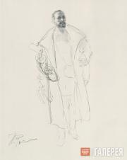 Repin Ilya. The Man Entering the Room. 1883