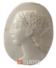 А.С. ГОЛУБКИНА. Женская голова с прической в сетке. 1920-е А.С. ГОЛУБКИНА. Женская голова с прической в сетке. 1920-е