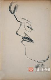 М.Ф.ЛАРИОНОВ. Профиль C.П.Дягилева. 1915–1916