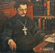 Тяжёлые думы. Портрет священника С.Н. Дурылина. 1926 Тяжёлые думы. Портрет священника С.Н. Дурылина. 1926